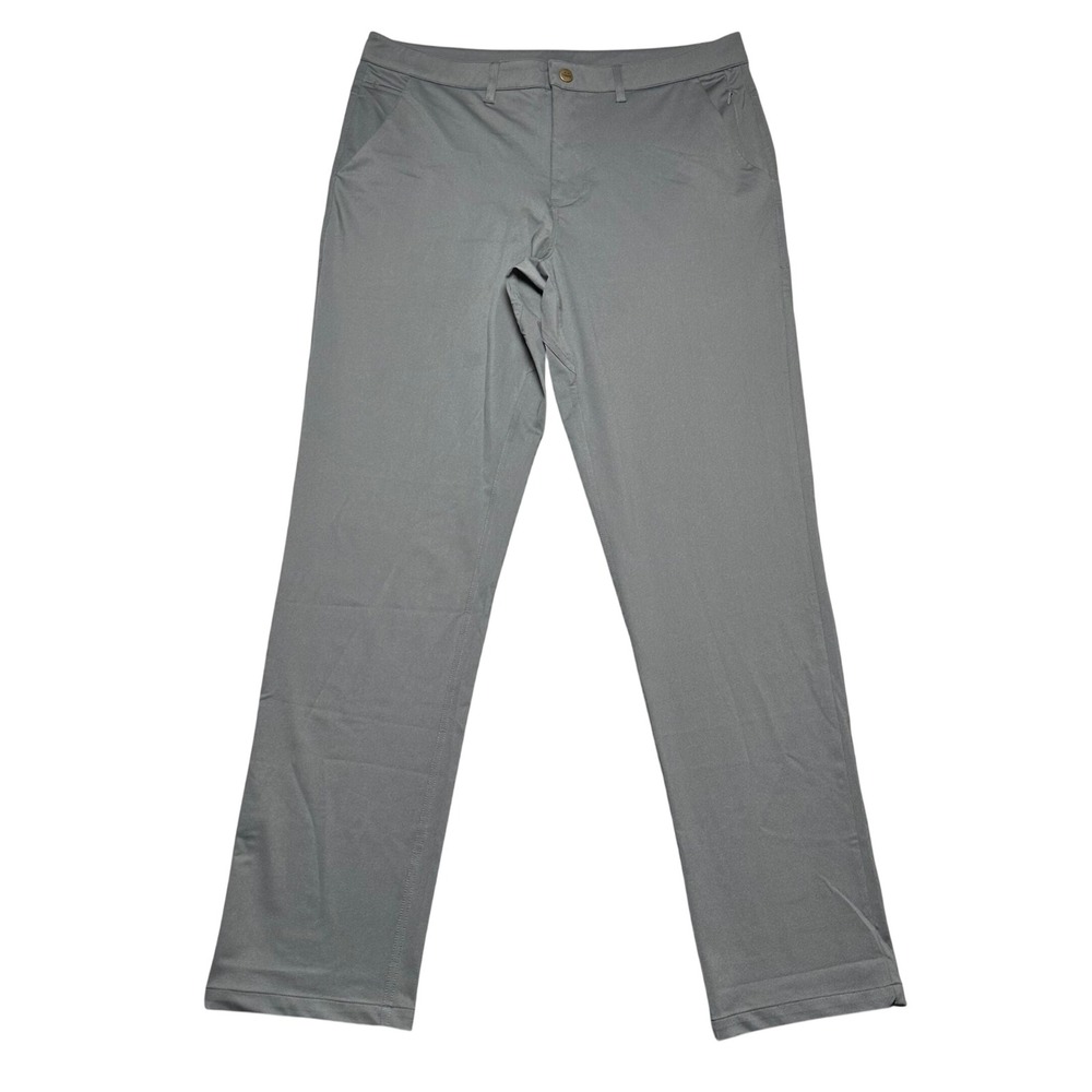 Barbell Apparel Anything Pants Mens 36 Gray Technical Straight Leg Trousers